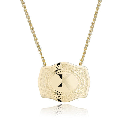 CINDY™ - Sleek Initial Letter Pendant Necklace