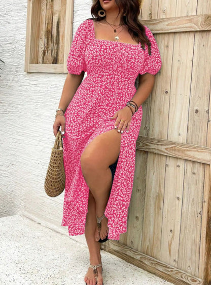 CLAIRE™ - Elegant Floral Maxi Dress